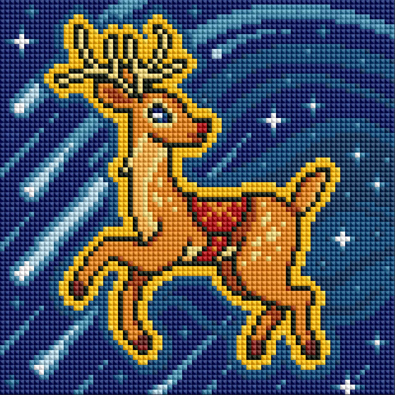 Four festive Christmas diamond art scenes with Santa, elves, a snowman, and a reindeer