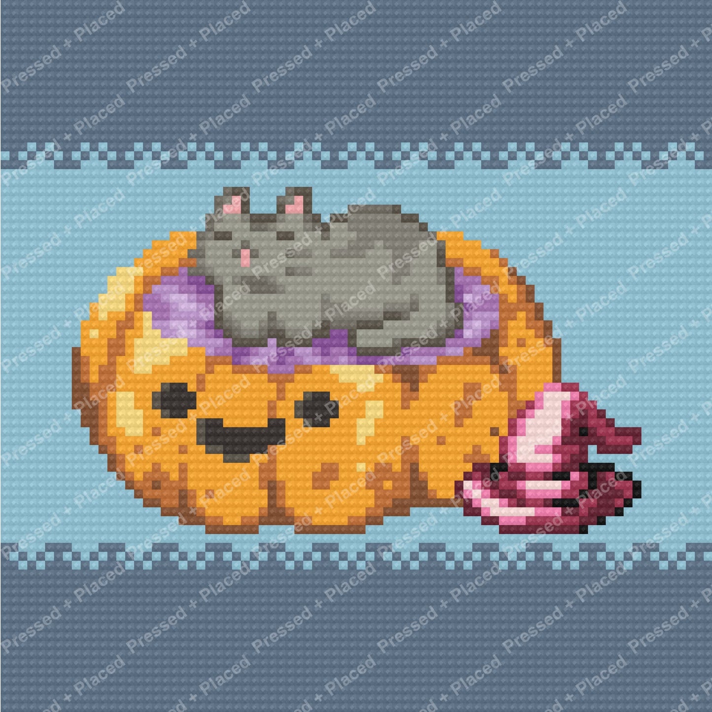 Pumpkin Pounce Hand Rendered
