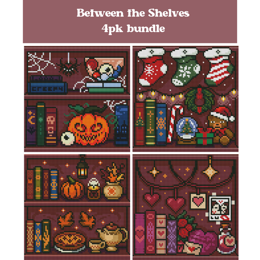 Between the Shelves 4pk 20x20cm Square Bundle