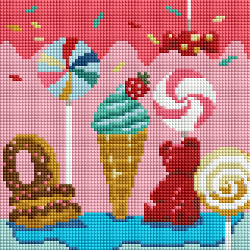 Confection Collection 4pk 20x20cm Square Bundle