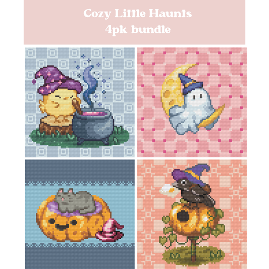 Cozy Little Haunts 4pk 20x20cm Square Bundle