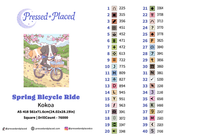 Spring Bicycle Ride Hand Rendered