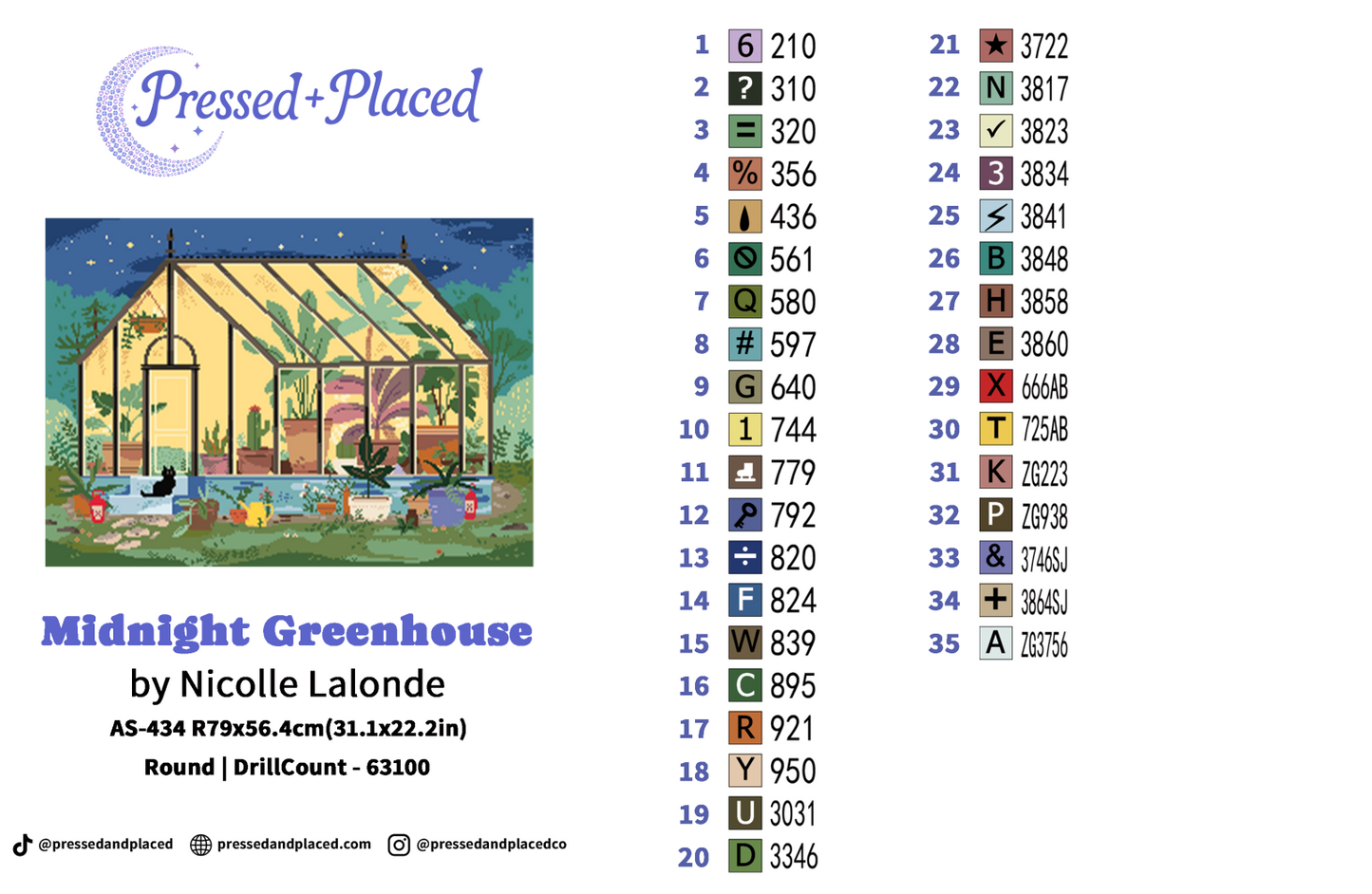Midnight Greenhouse Hand Rendered