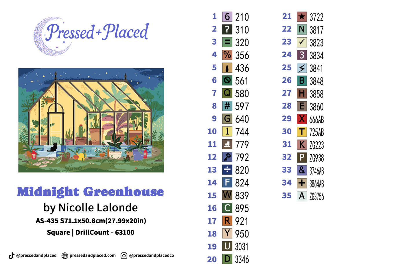 Midnight Greenhouse Hand Rendered