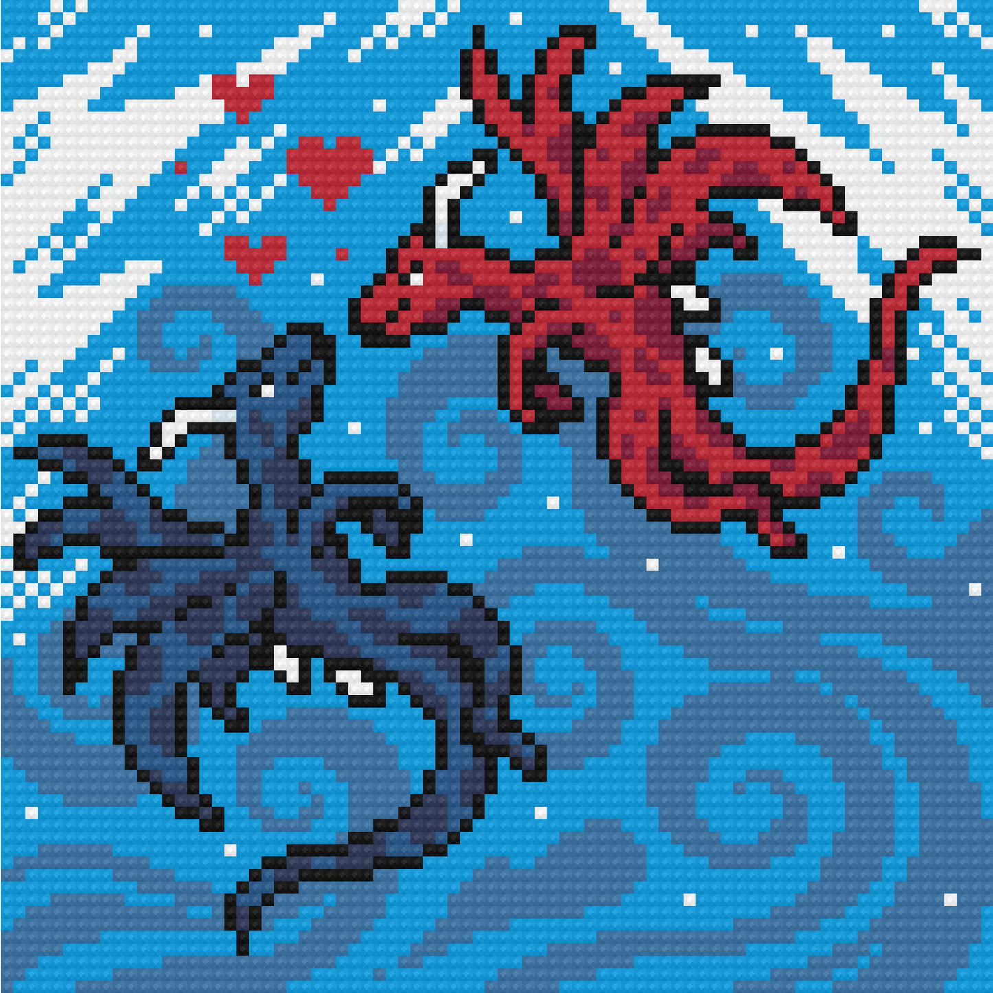 Tiny Dragon Tales 4pk 20x20cm Square Bundle