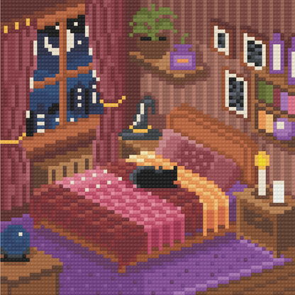 Witches Bedroom 4pk 20x20cm Square Bundle