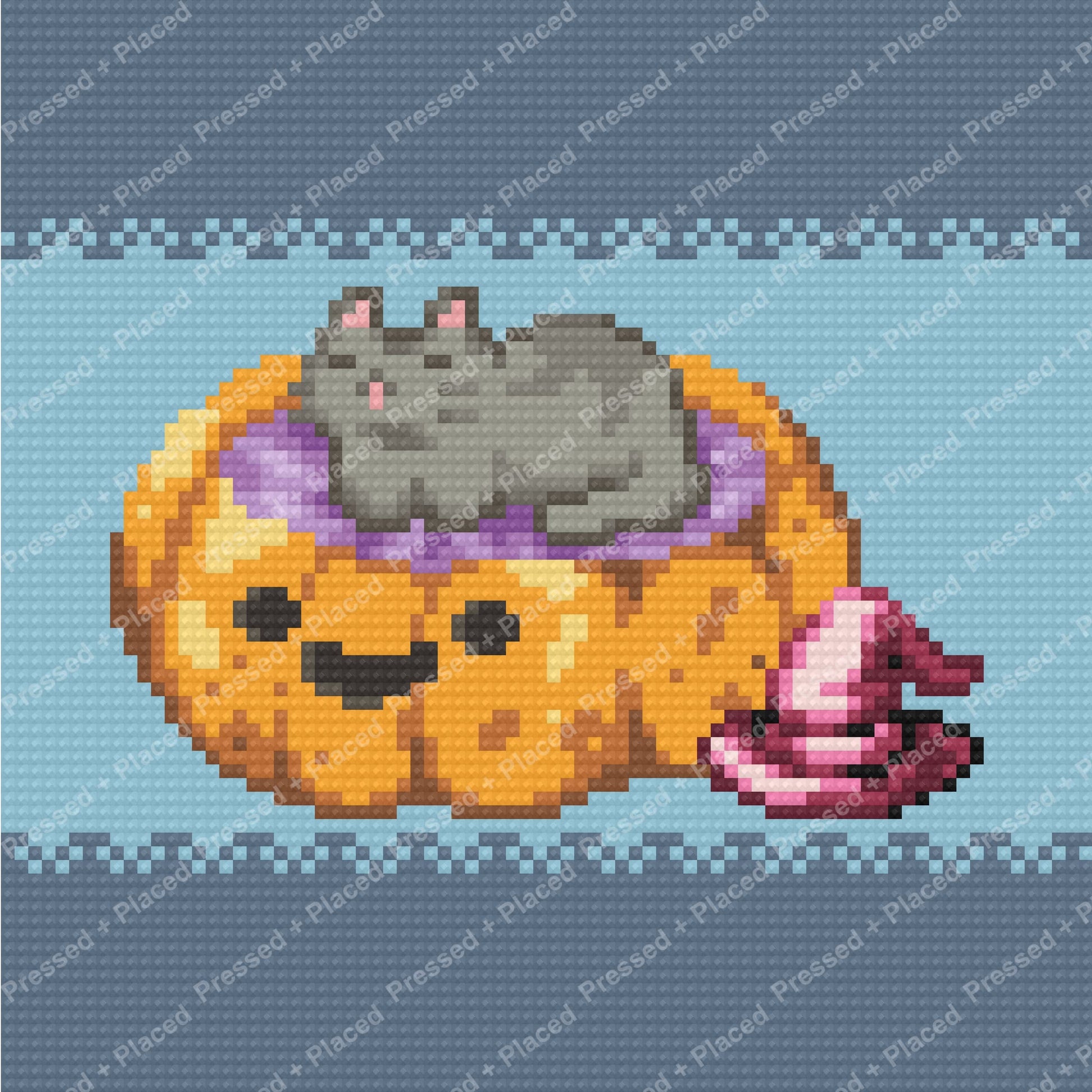 Pumpkin Pounce Hand Rendered