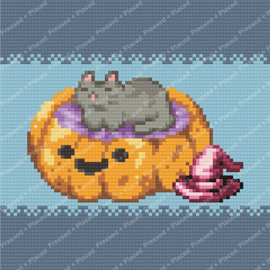 Pumpkin Pounce Hand Rendered