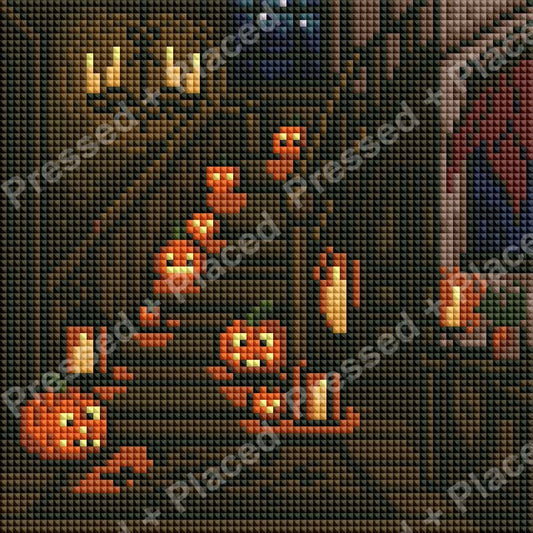 Follow the Pumpkins Hand Rendered
