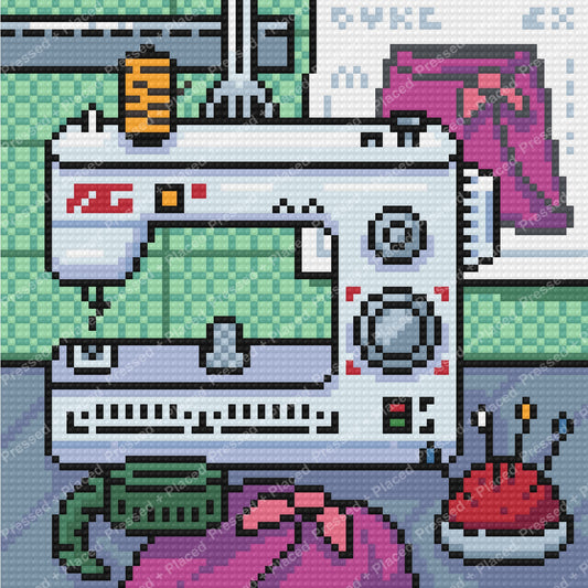 Pixel-style arcade claw machine in colorful retro gaming design