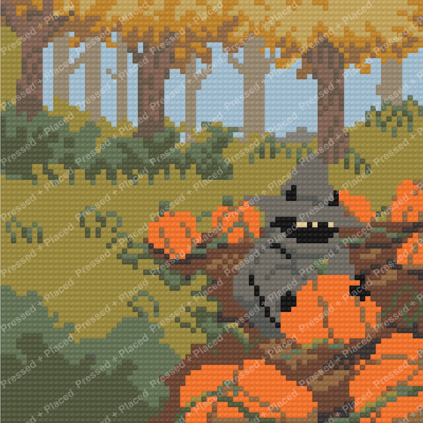 Harvest Gathering Hand Rendered