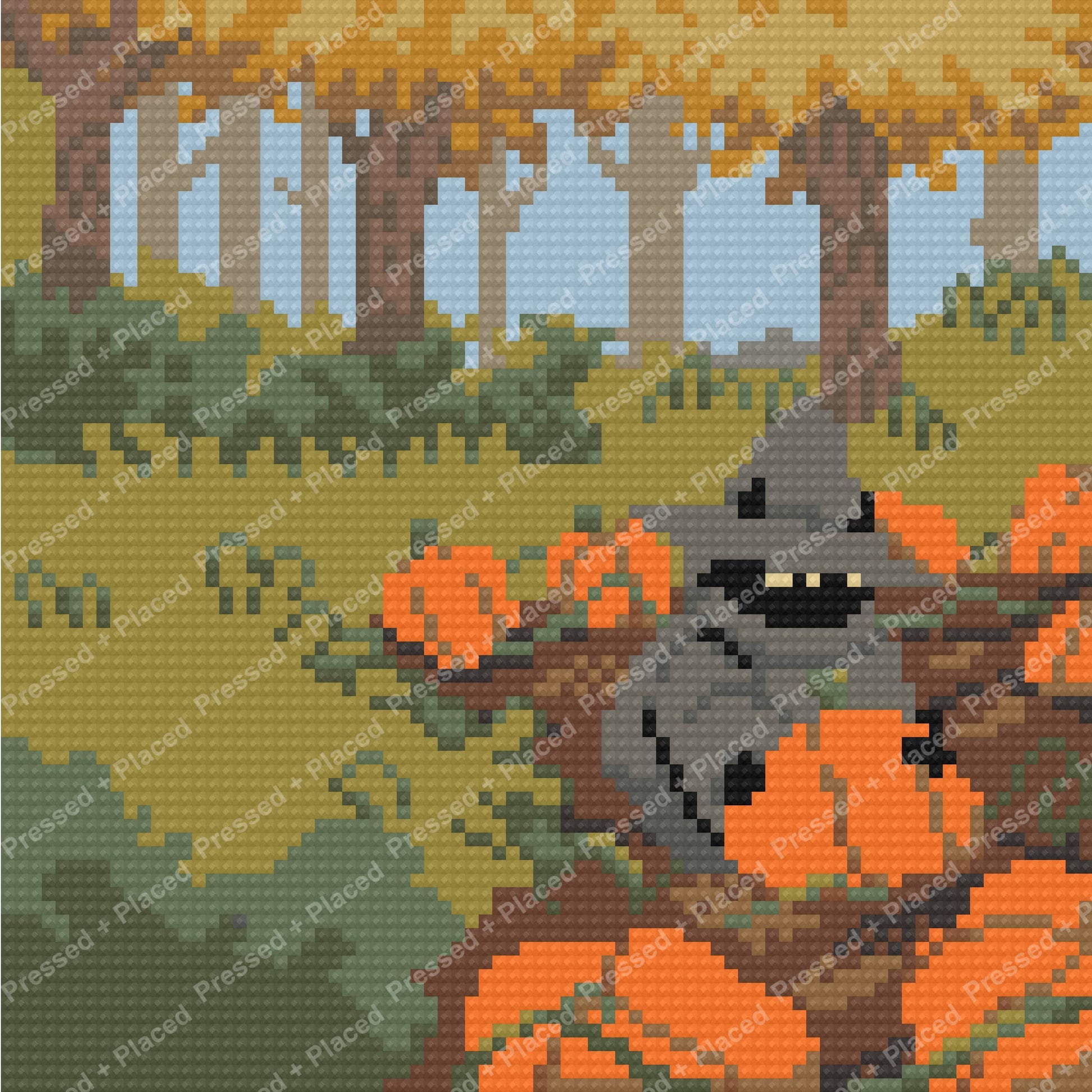Harvest Gathering Hand Rendered