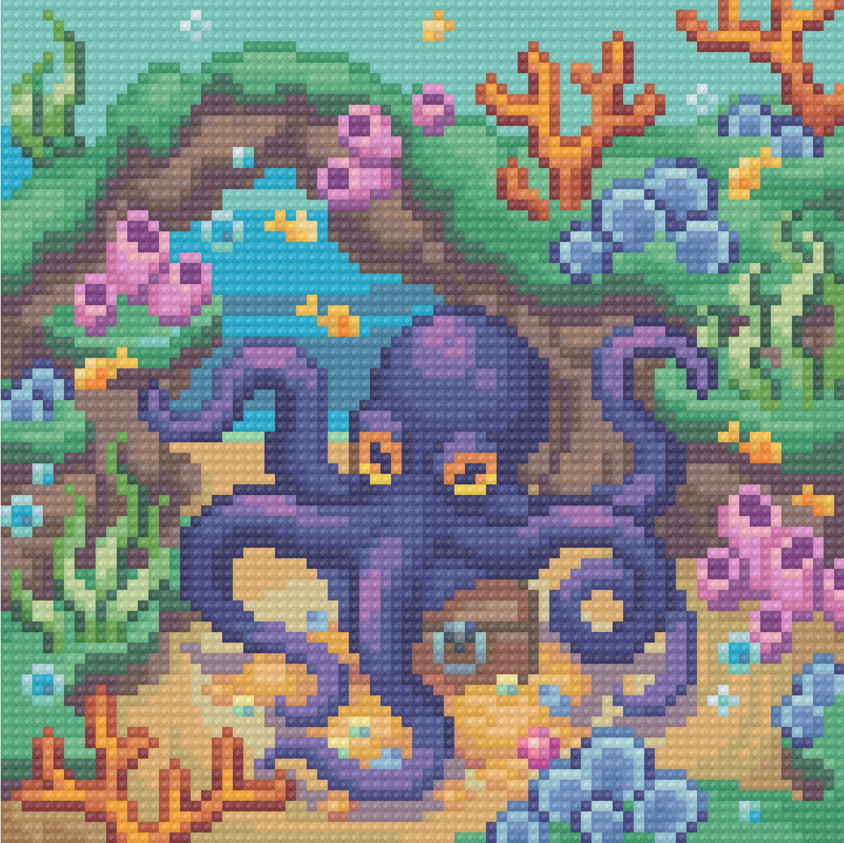 Four ocean-themed diamond painting scenes with octopus, shipwreck, and underwater ruins