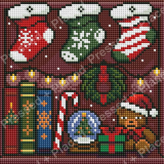 A Very Bookish Christmas Hand Rendered